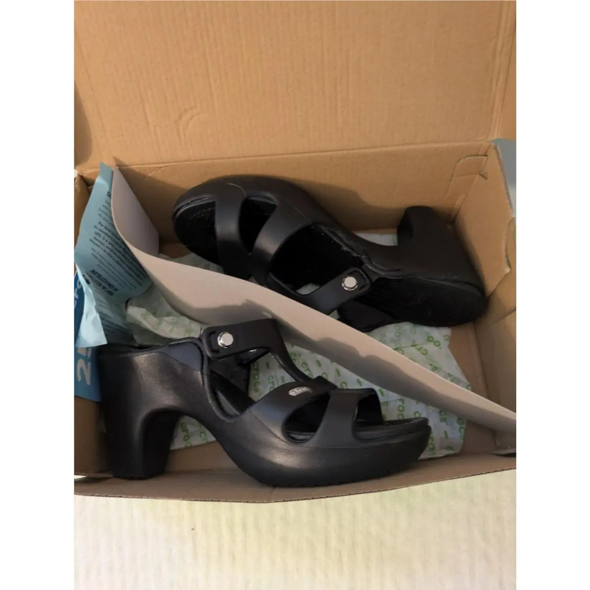 Crocs Cyprus V Heel Black Size 8 201391-060