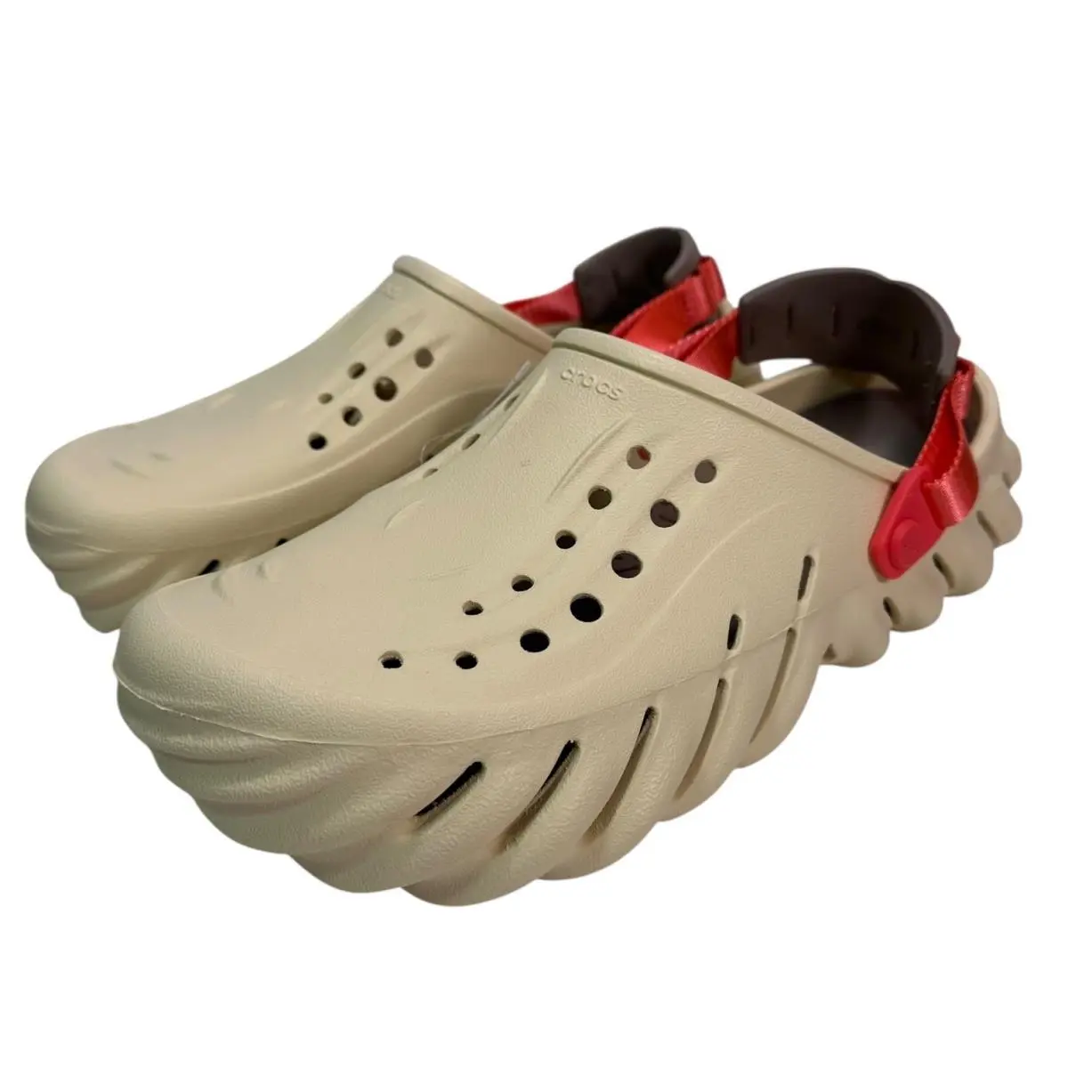Crocs Echo Clog Sesame Tan Ripstop Strap Mens 10 Womens 12 Literide