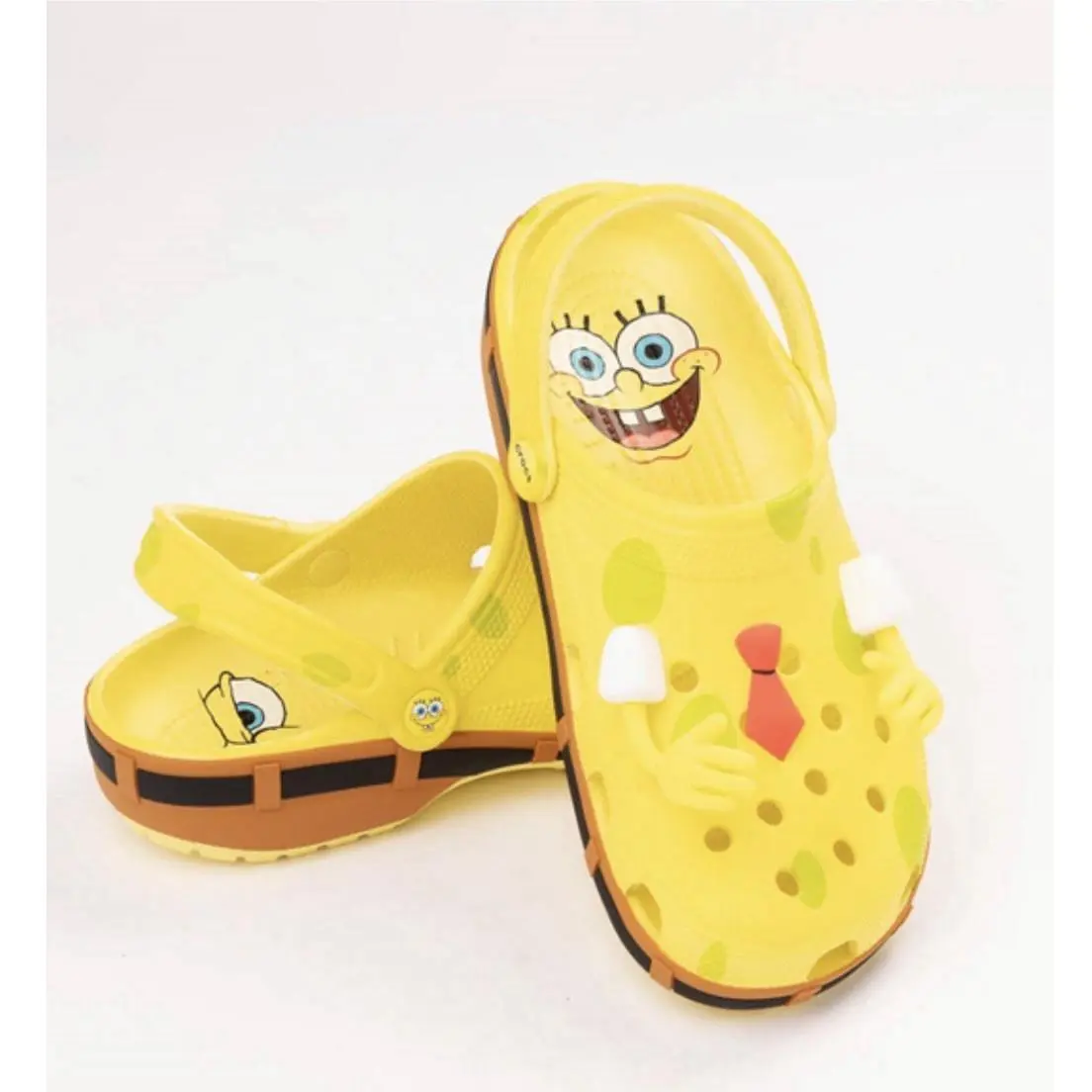 Crocs Sponge Bob Squarepants M10 W12 In Bag Yellow