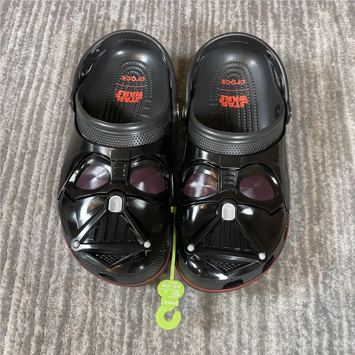 Crocs Star Wars Darth Vader Clog Shoes Mens Size 8 Black Slip On 211774-90H