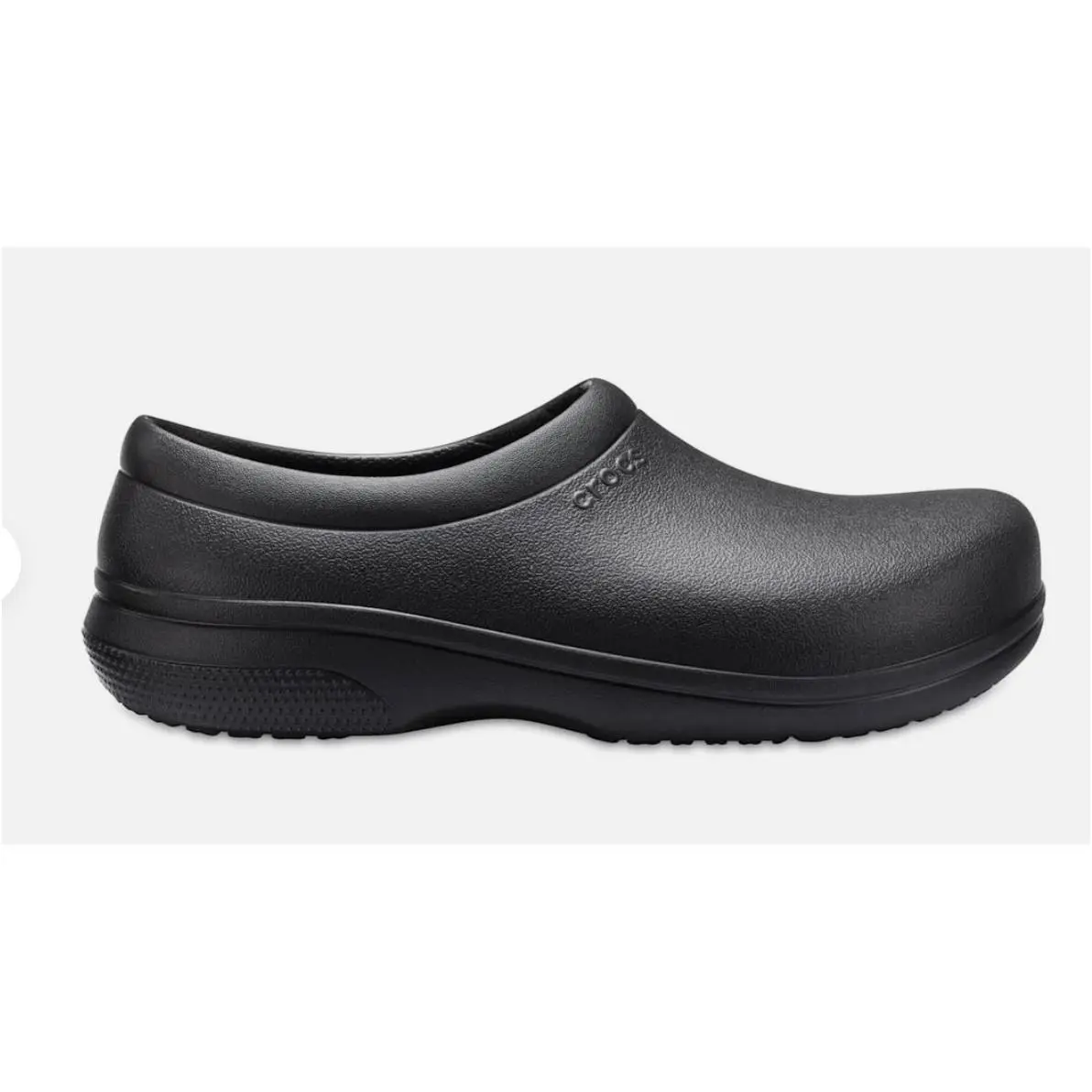 Crocs On The Clock Work Unisex Comfort Shoes Slip On M5 W7 Black 205073-001 Clog