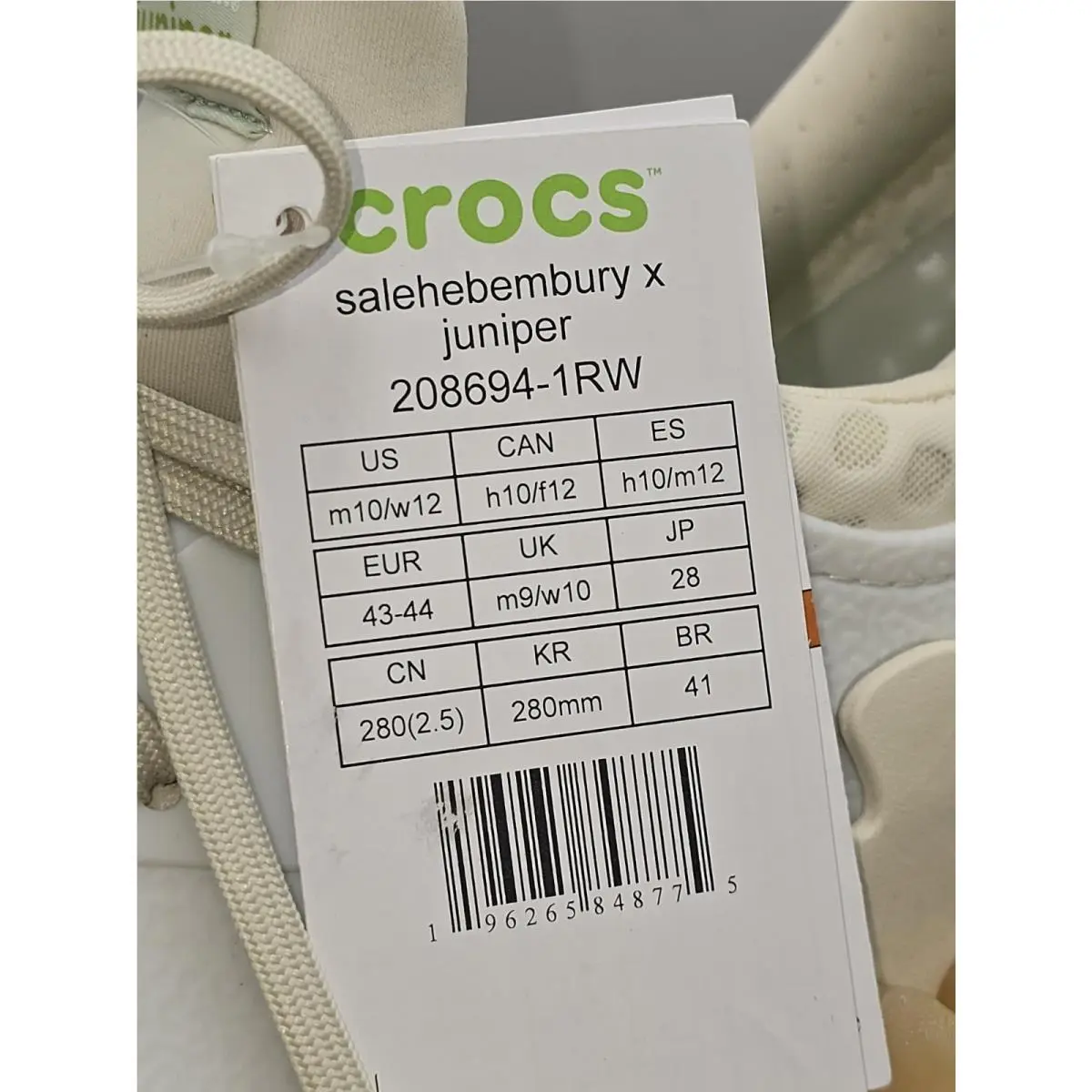 Crocs shoes - Crocs Pollex Juniper - Pollex Juniper - 2086941RW - White 10