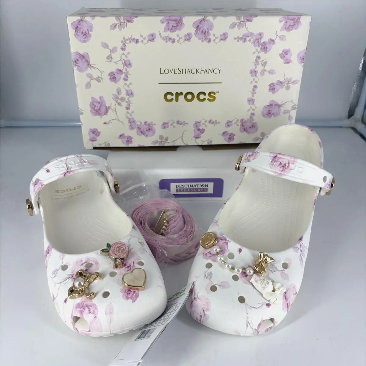 Crocs X Love Shack Fancy Ballet Shoes Ladies Size 10 Loveshackfancy