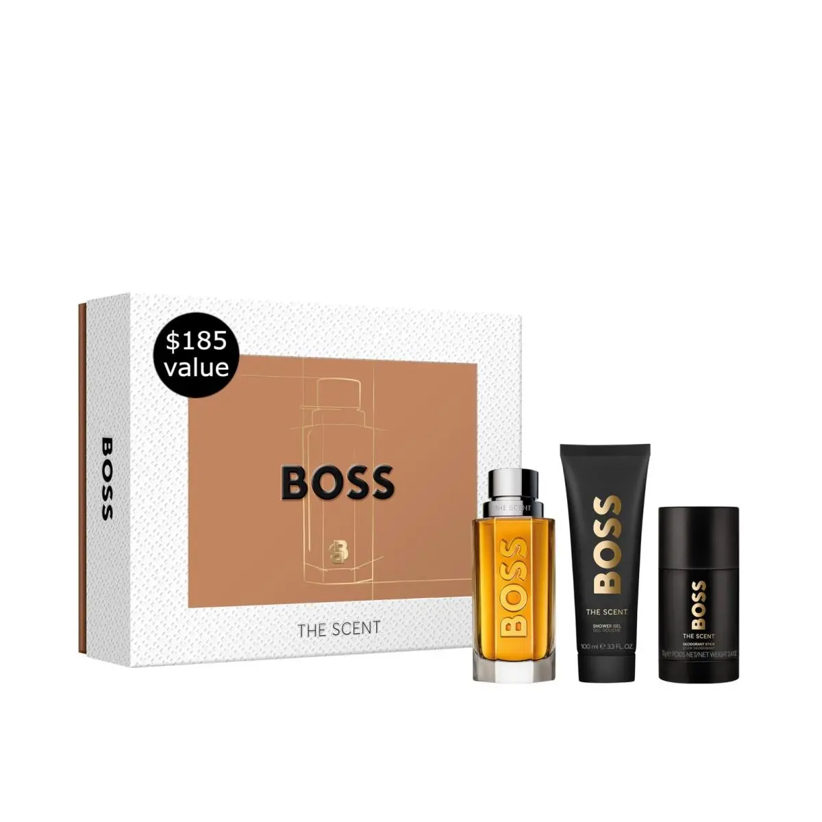 Hugo Boss The Scent Eau de Toilette – Ambery Men`s 3.03 Fl Oz Pack of 3
