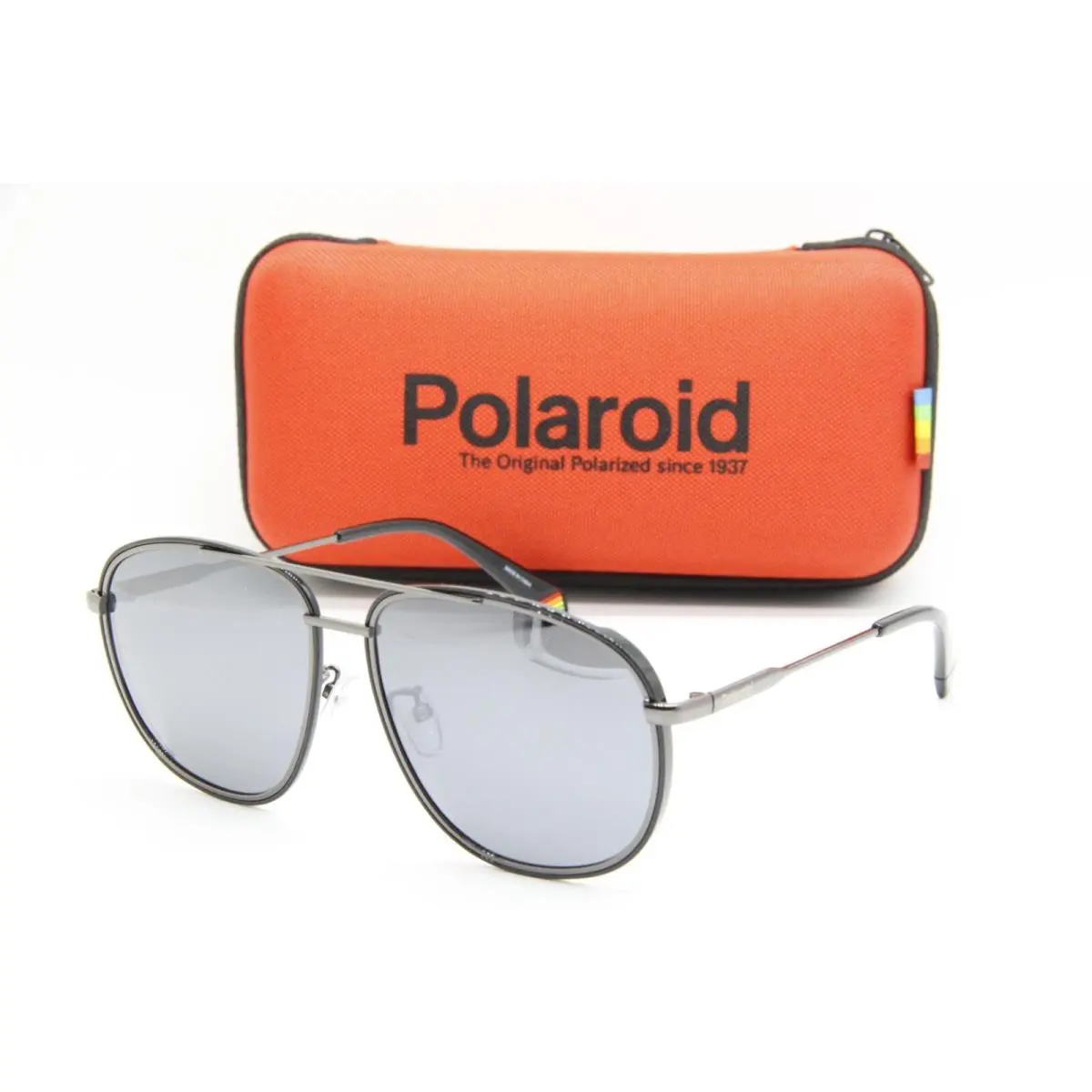 Polaroid Pld 6118/G/S KJ1EX Black Silver Sunglasses W Case 59-15