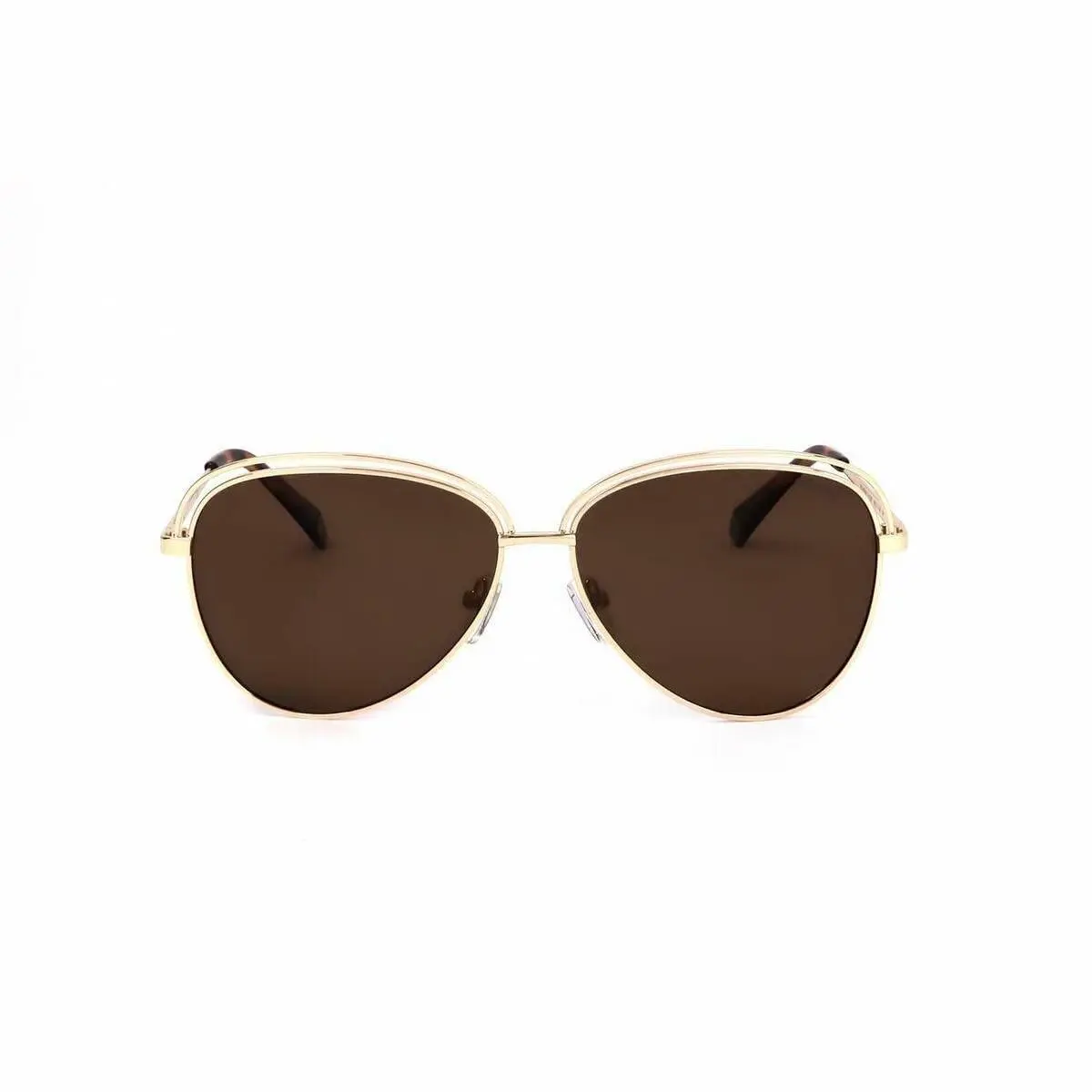Polaroid Pld 4103/s Unisex Sunglasses 01Q/SP Gold Brown 58 01q/Sp Gold Brown
