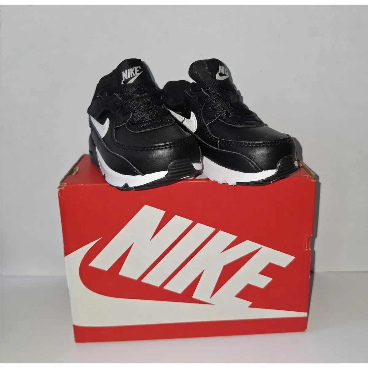 Toddler`s Nike Air Max 90 Easyon Black/white-black HF6359 002 - 4