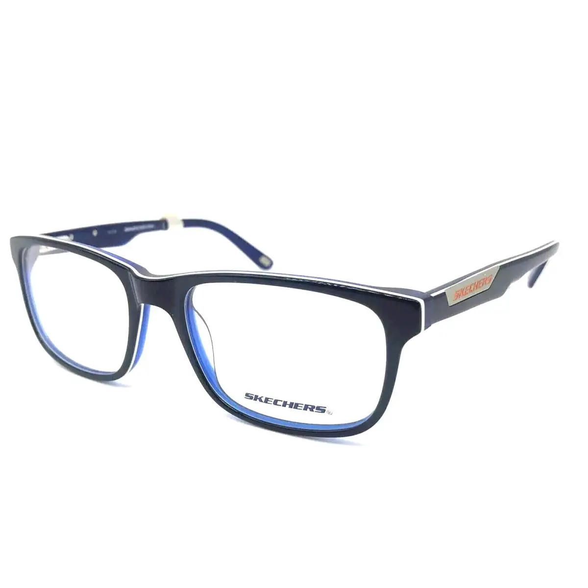 Skechers Sketchers SE3132-1 090 Wayfarer RX Blue Black Eyeglasses Frames 55-18-140