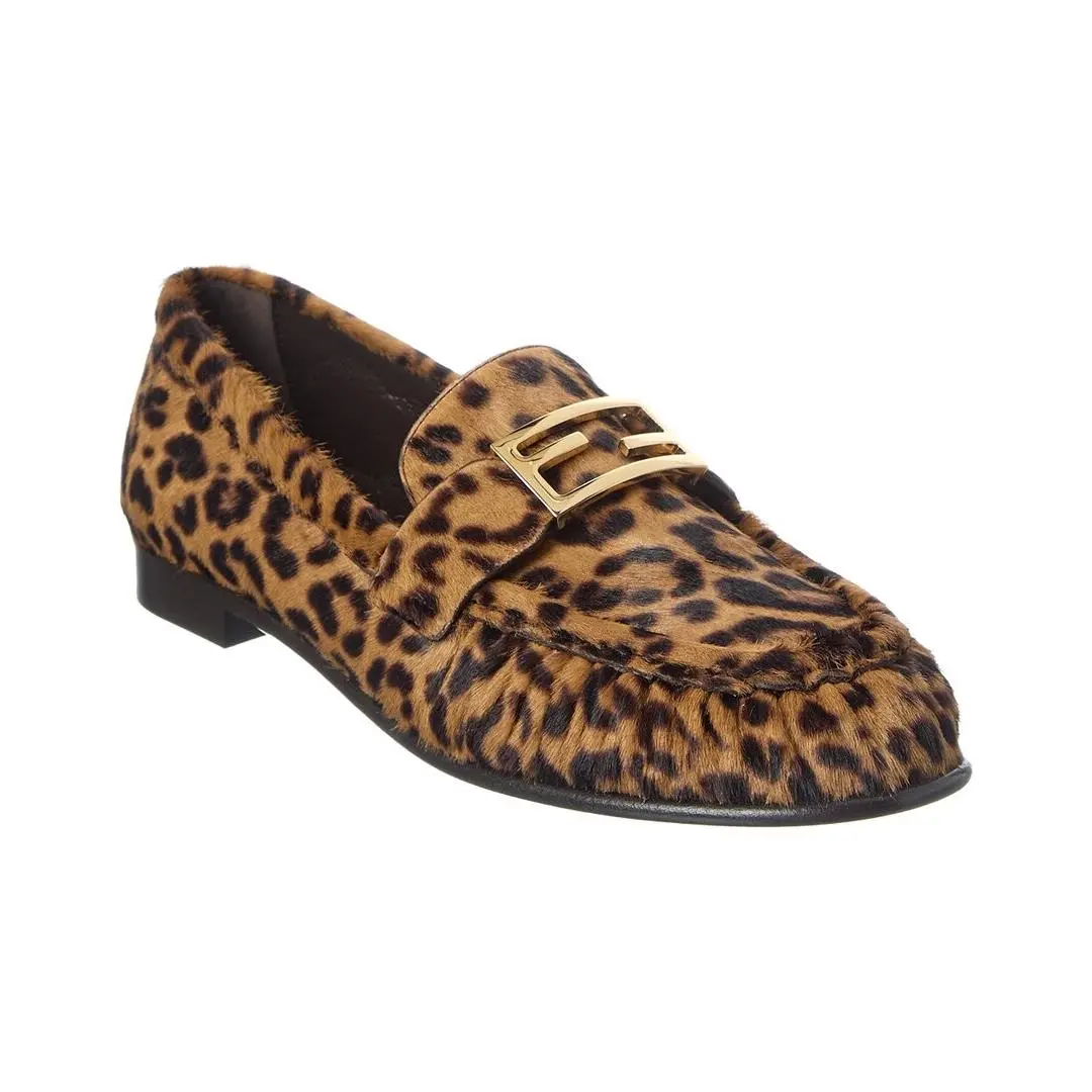 Fendi Baguette Haircalf Loafer Women`s Brown 37