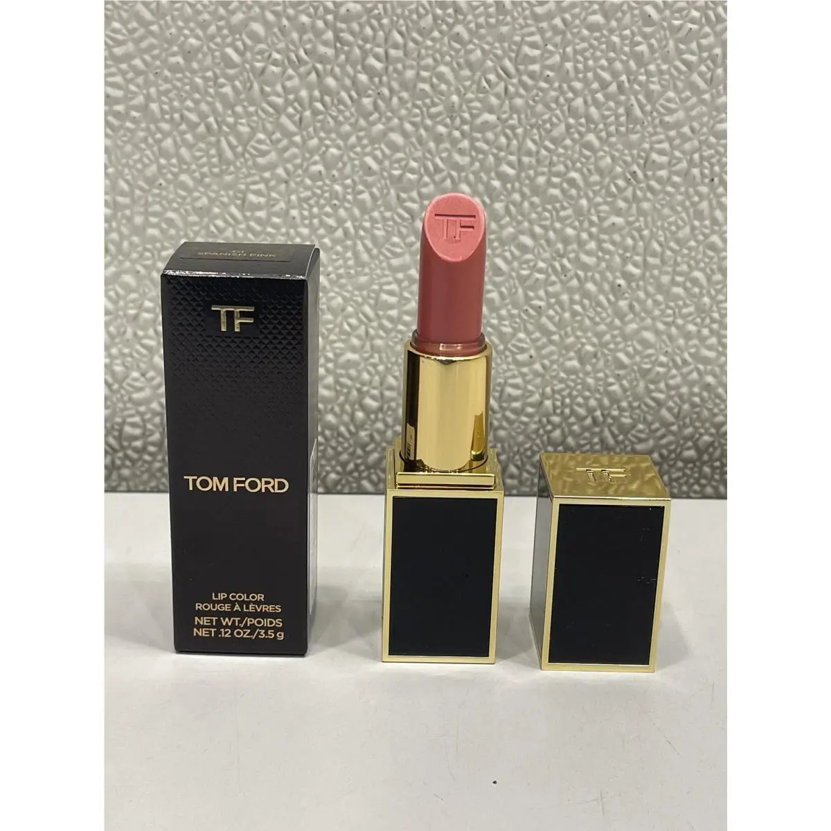 Tom Ford Lip Color Lipstick .12oz Color 01 Spanish Pink