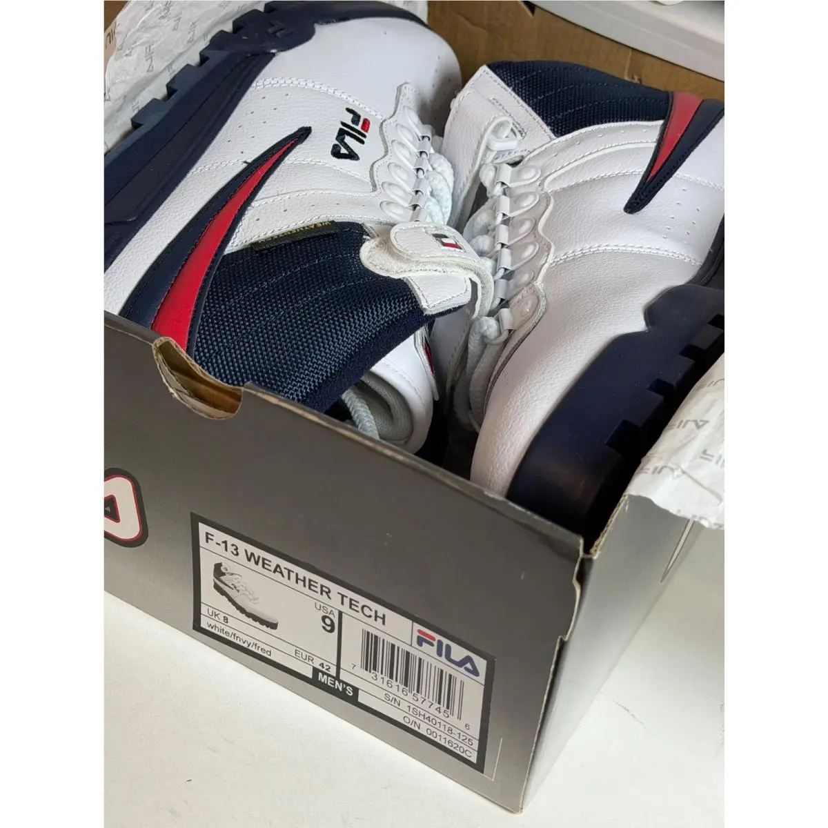 Fila shoes - FILA F-13 - White/Navy/Red 9