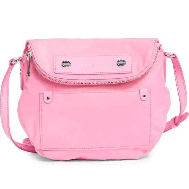 Marc Jacobs Preppy Mini Natasha Nylon Crossbody Bag Petal Pink