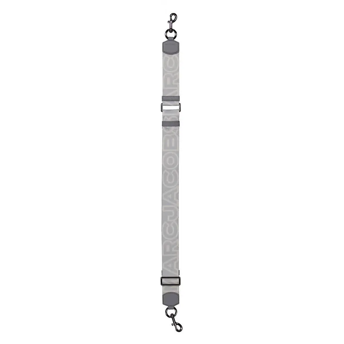 Marc Jacobs Wolf Grey The Outline Logo Webbing Strap 2S3SST001S02046