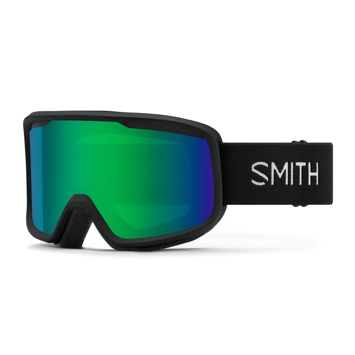 Smith Frontier Snow Goggles Black w/ Green Sol-x Mirror Lens Unisex