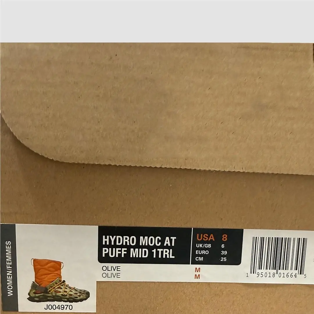 Merrell shoes - Merrell Hydro Moc AT Puff Mid 1TRL - J004970 - Olive / Orange (UPC: 195018016645) 4