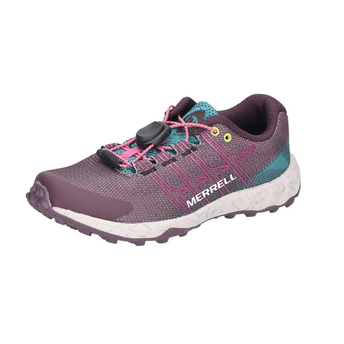 Merrell Unisex Kid`s Moab Flight Low Alternative Closure Hiking Shoe - Burgundy