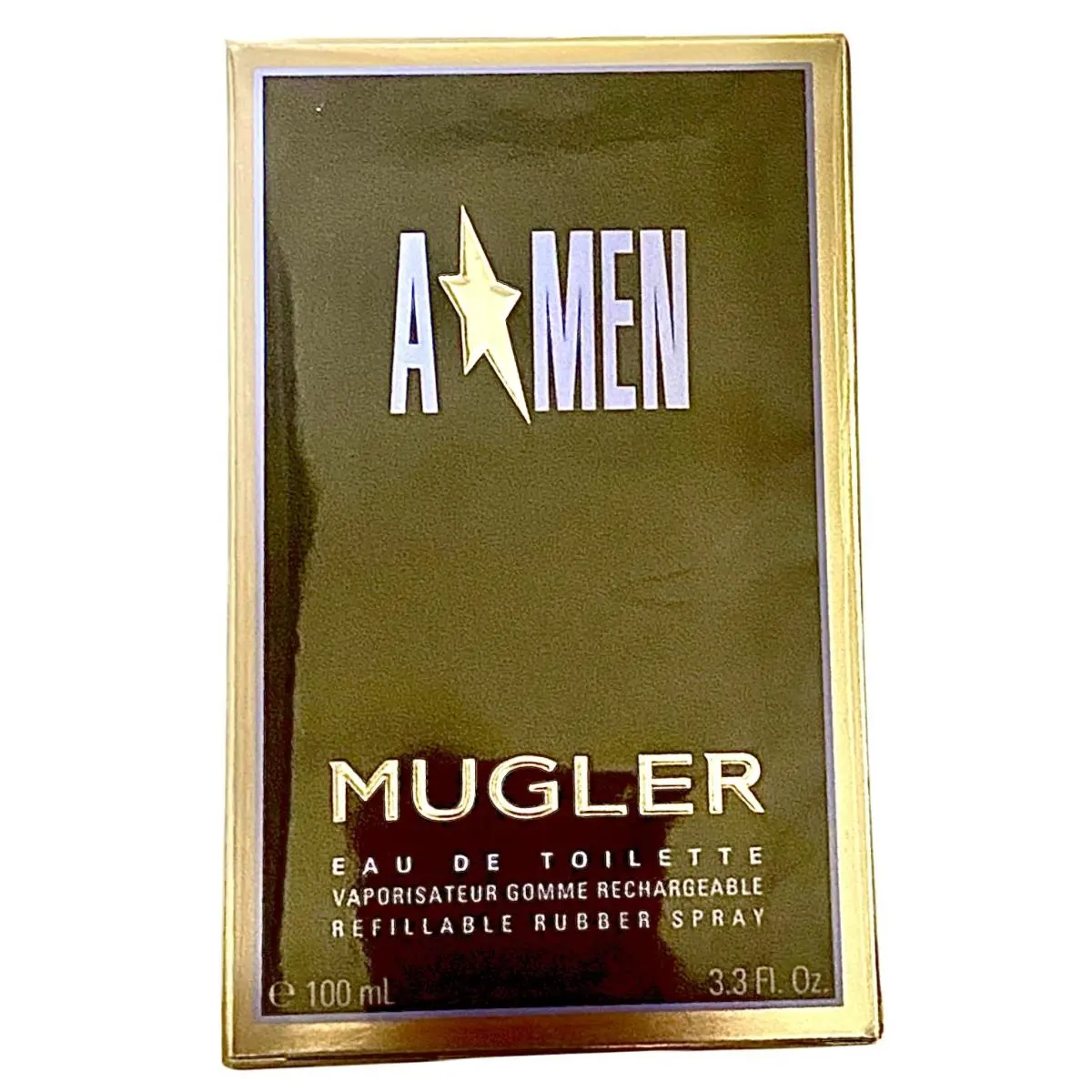 Mugler A Men 3.3 Fl. Oz. Eau de Toilette Refillable Rubber Flask