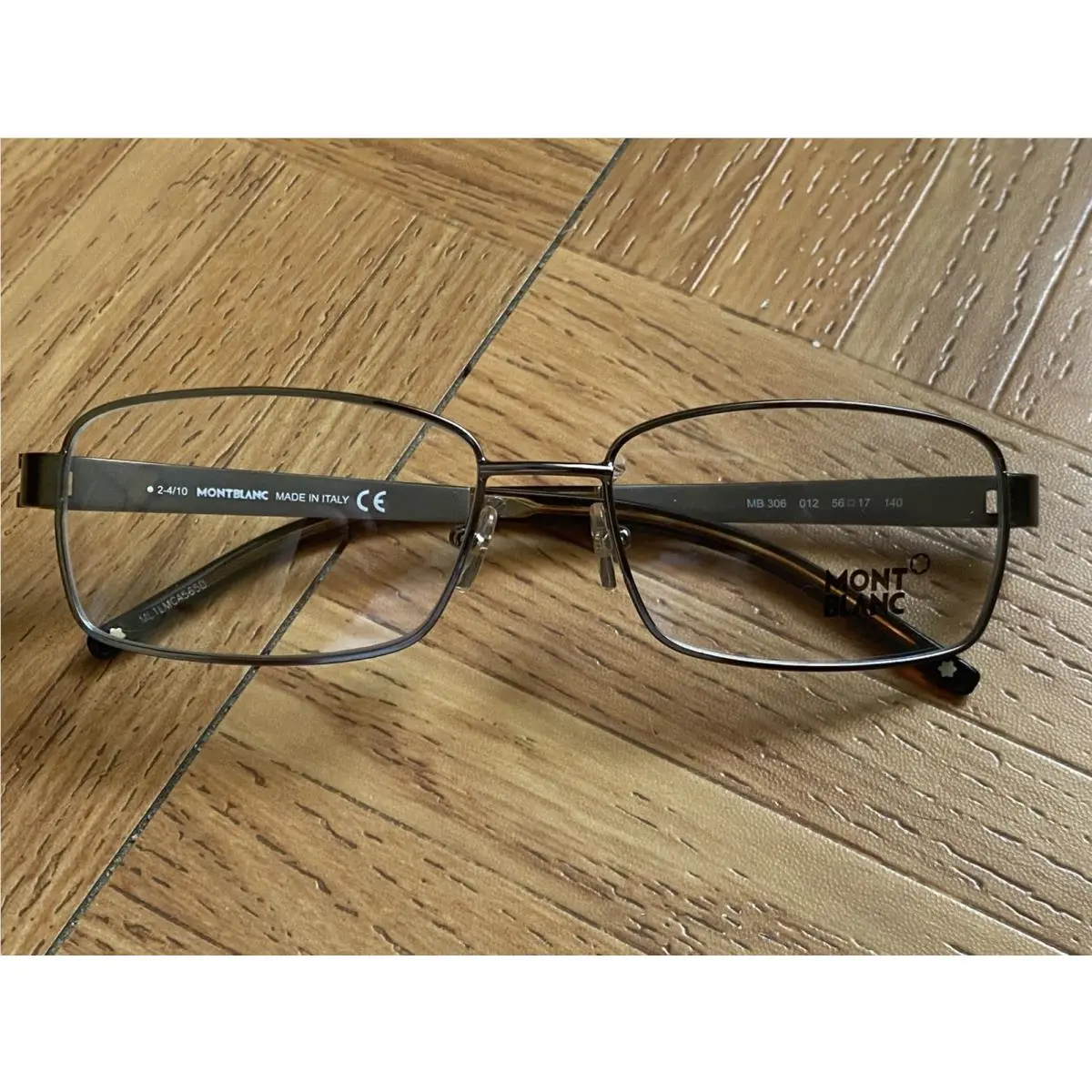 Montblanc Frames Only Eyeglasses MB 306 014 Silver Black 56-17-140