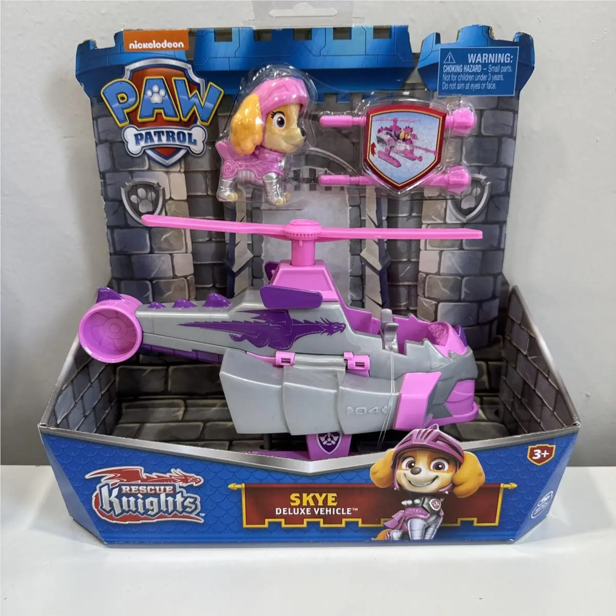 Paw Patrol Rescue Knights Skye Deluxe Vehicle Figure Toy