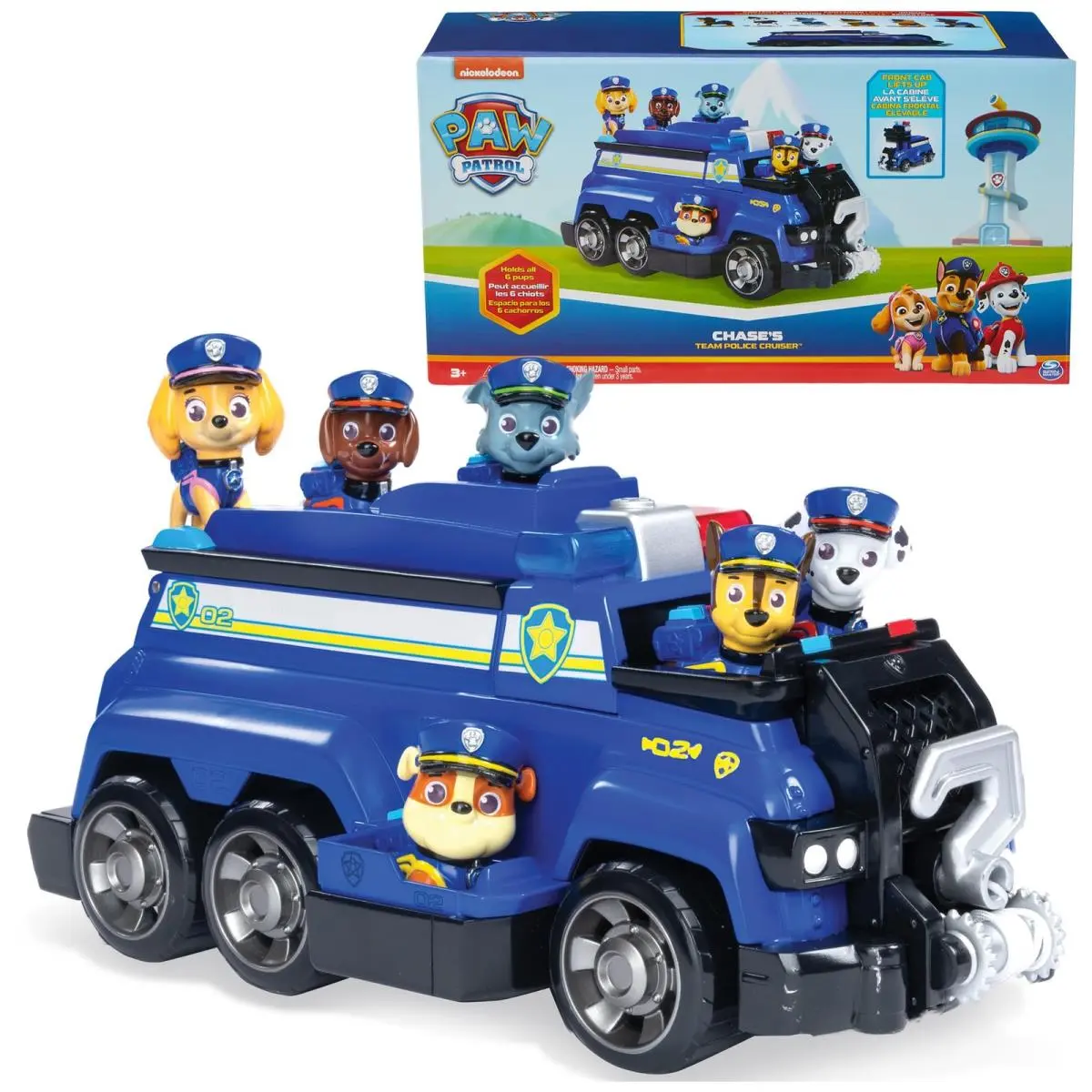 Paw Patrol Team Cruiser Large Scale Vehicle with Exclusive Chase Marshall