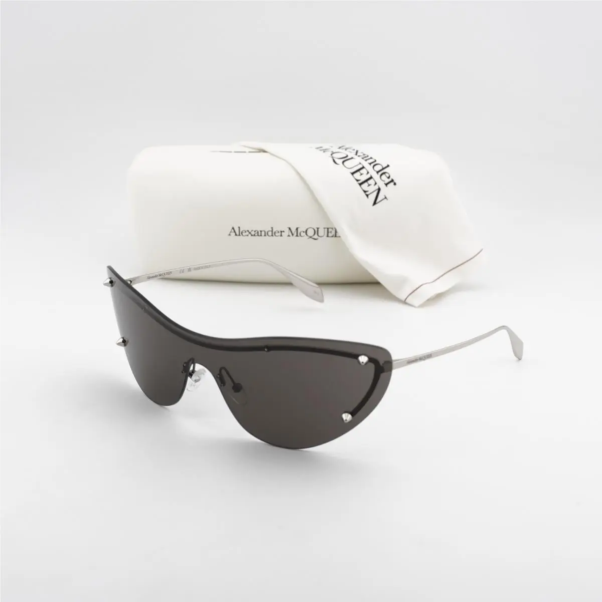 Alexander Mcqueen AM0413S 007 Silver/grey 99-1-130 Sunglasses