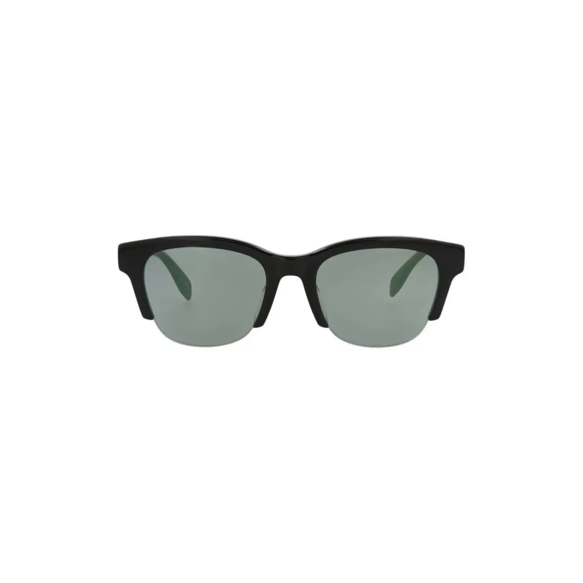 Mcqueen Women 54mm Square Sunglasses Black Black Green