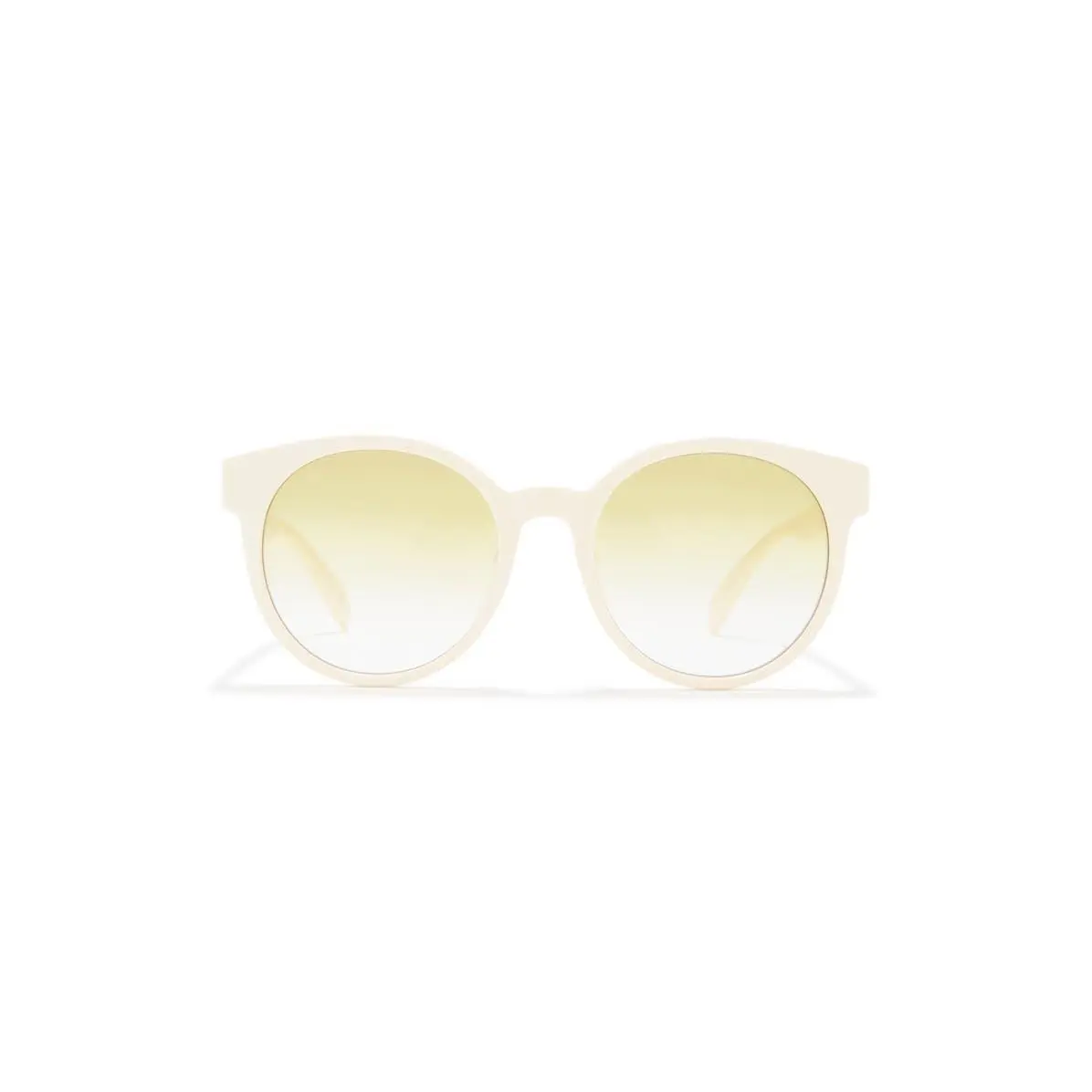 Mcqueen Women 55mm Gradient Round Sunglasses White White Yellow