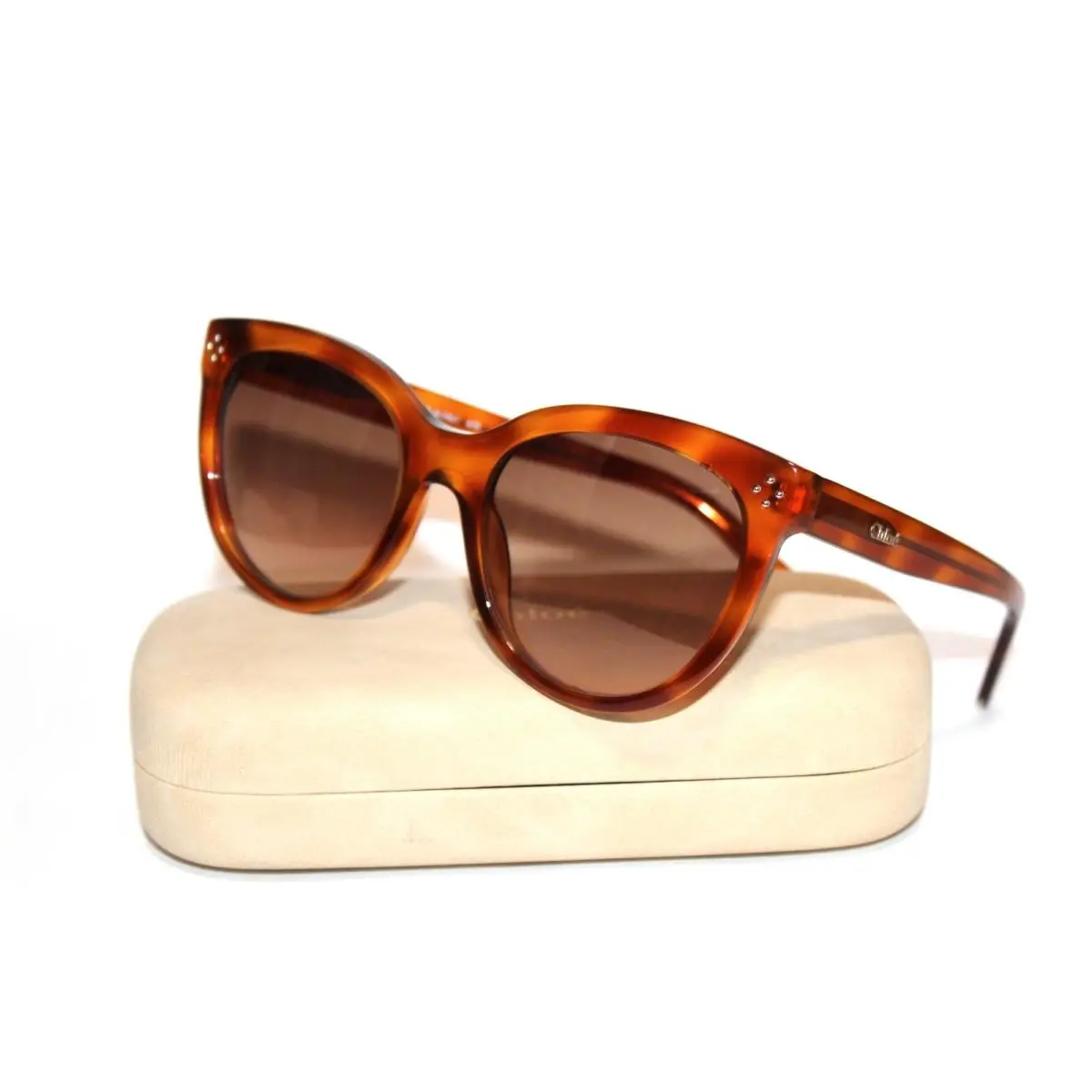 Chloe CE705S 725 Havana Brown Ladies Sunglasses 55-19-140MM W/case