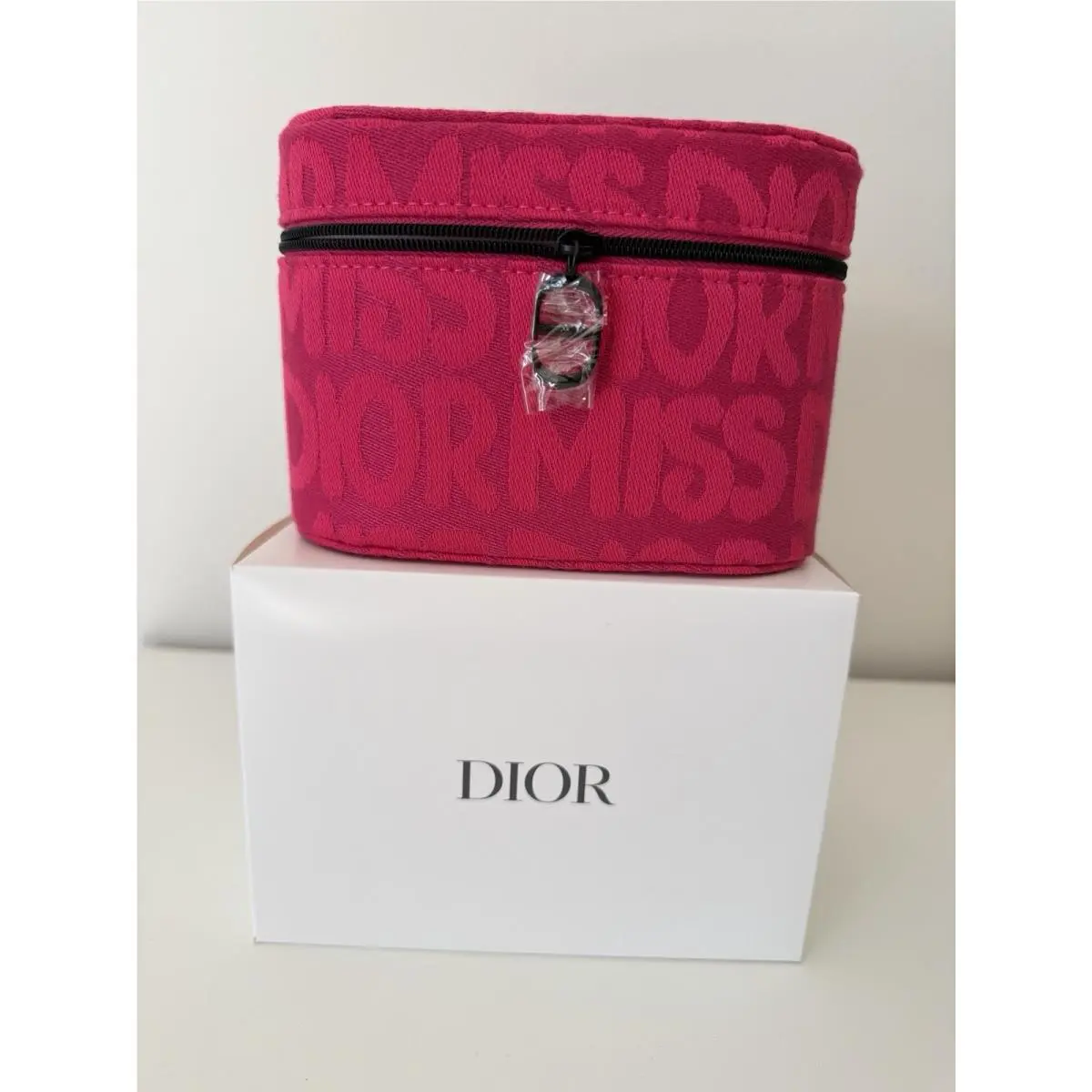 Christian Dior Cosmetic Makeup Bag Zip Case Travel Pouch