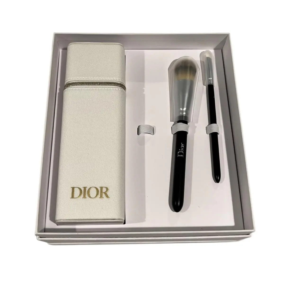 Dior Backstage 3pc Makeup Brush Set White Case Limited Edition