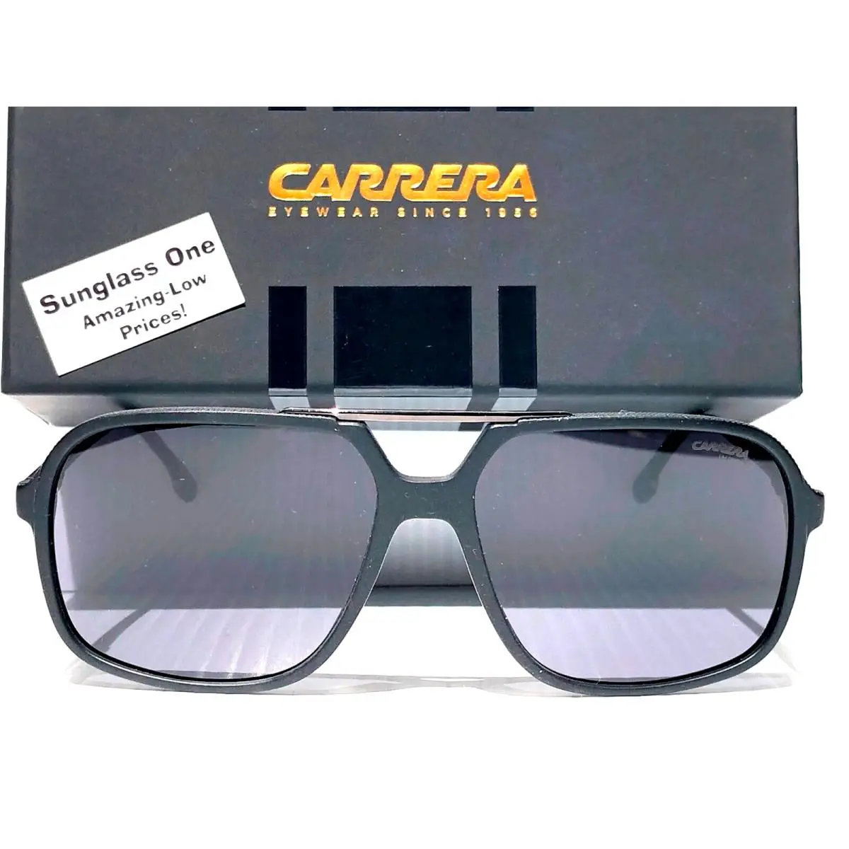 Carrera Matte Black Frame UV Protective Grey Lens Sunglass 229/S 807IR