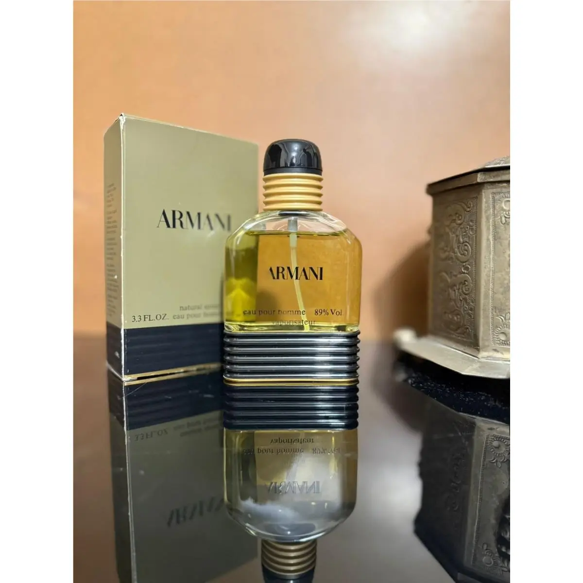 Vintage Prebarcode Cosmair Version Armani Eau Pour Homme Edt 100 ml 3.3 oz Rare