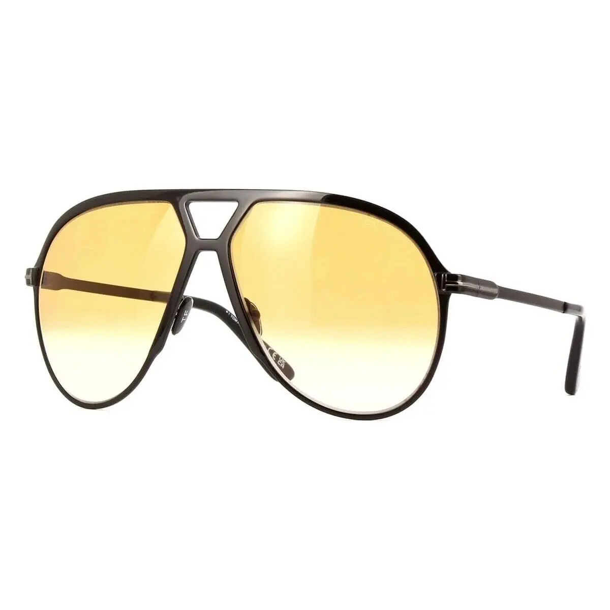 Tom Ford FT 1060 01F Xavier Black Frame Brown Gradient Lens Sunglasses 64mm