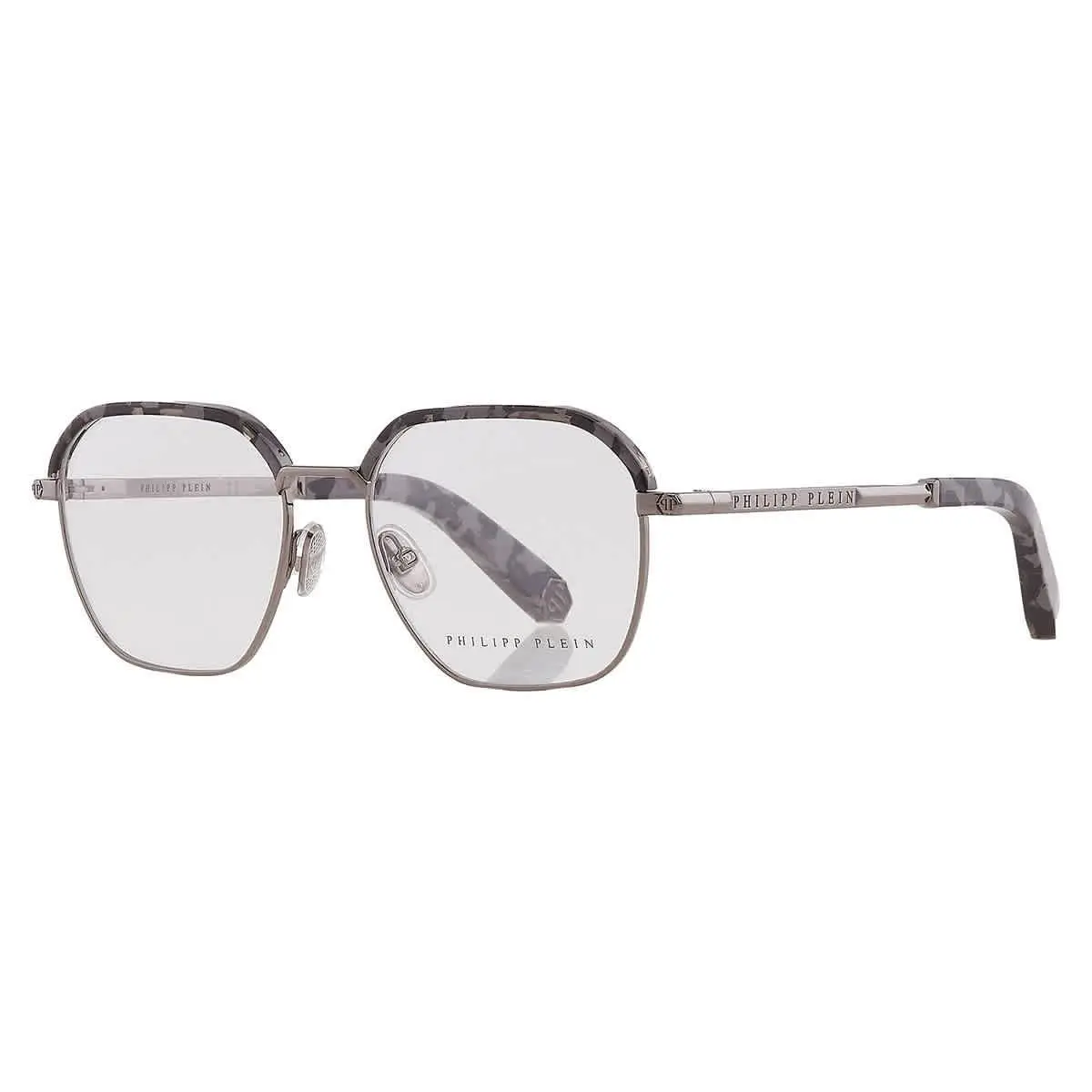 Philipp Plein Demo Geometric Men`s Eyeglasses VPP017M 0568 VPP017M 0568