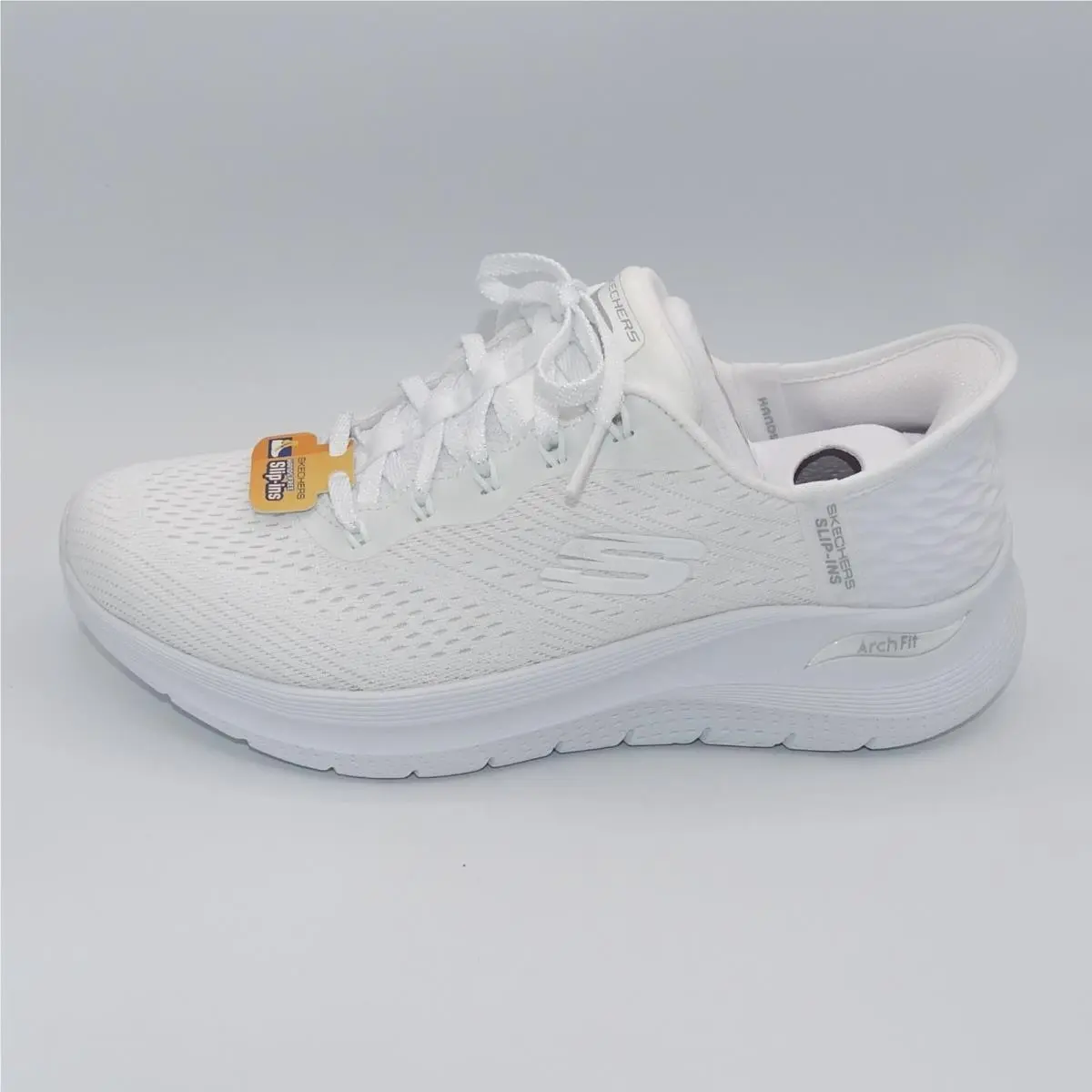 Skechers shoes - Skechers Arch Fit 2.0 Easy Chic Hands Free Slip-In - 150066 - White (UPC: 197976414877) 7