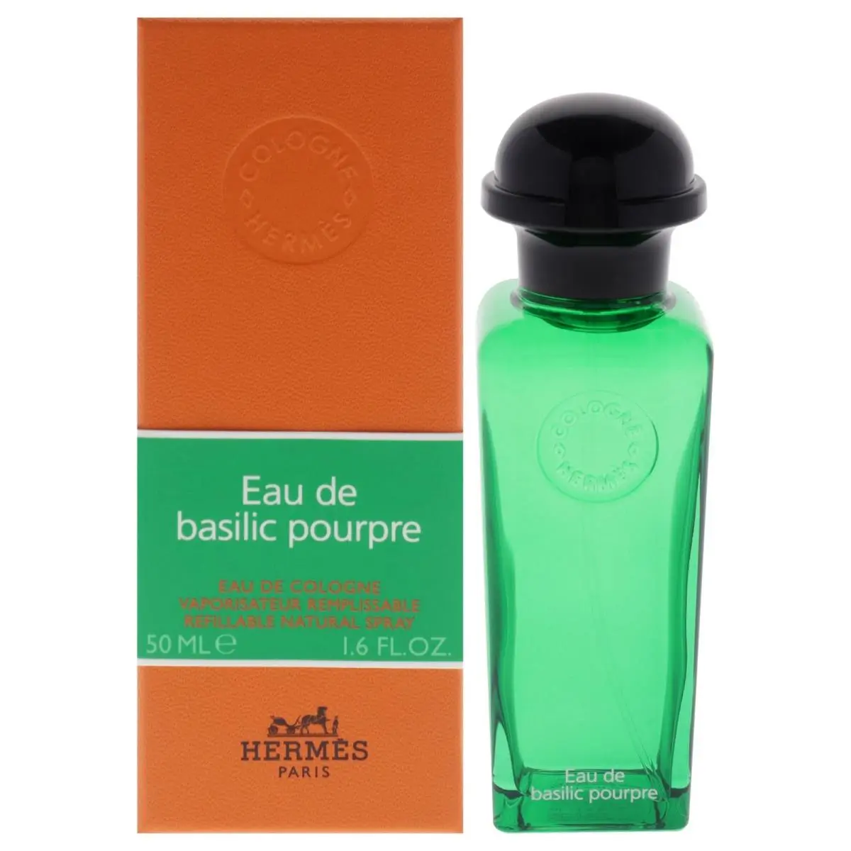 Eau de Basilic Pourpre by Hermes For Women - 1.6 oz Edc Spray Refillable