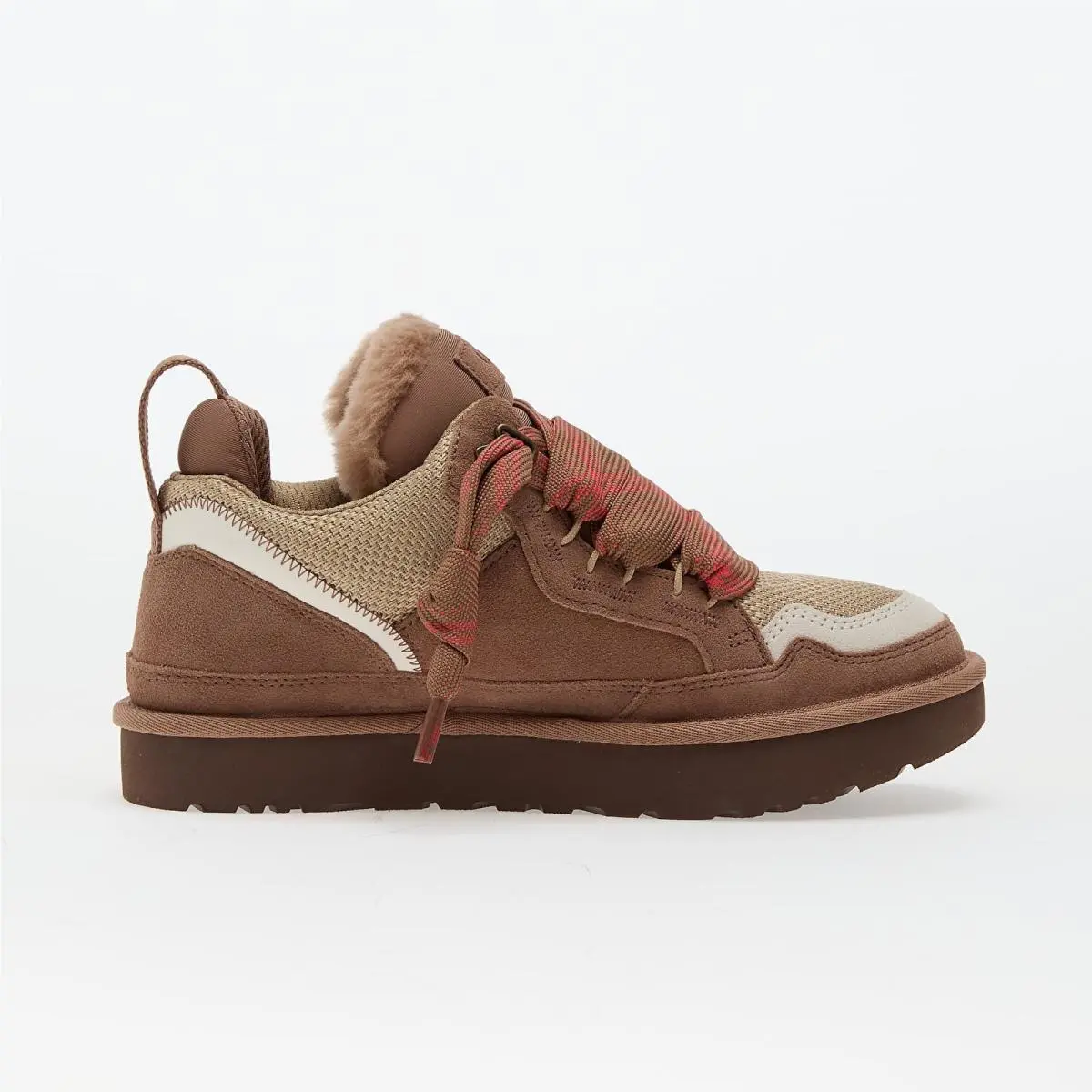 Ugg Lowmel 1144032-RYK Sneakers Women`s US 6 Brown Suede Lifestyle Shoes RHS8183