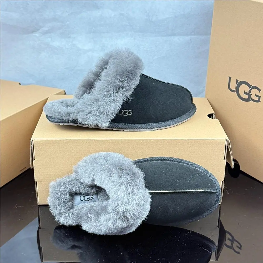 UGG shoes - UGG Scuffette - Scuffette - Black/Grey 8