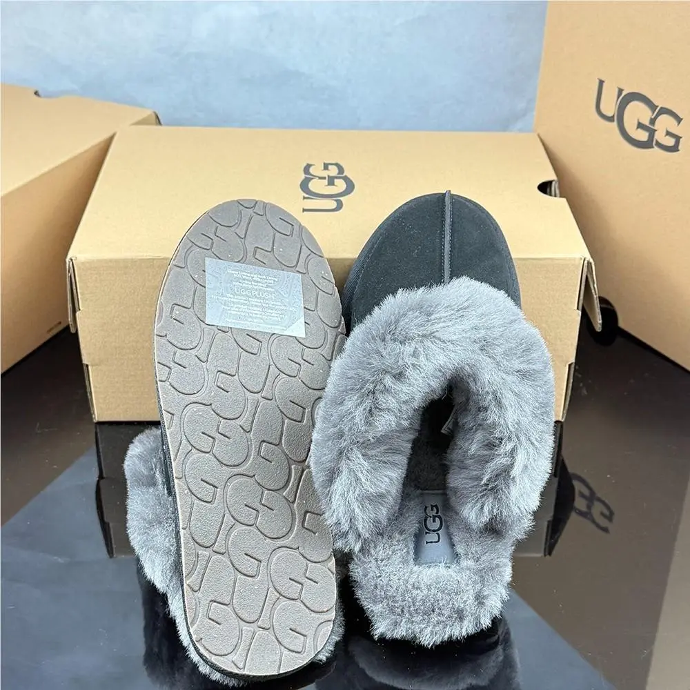 UGG shoes - UGG Scuffette - Scuffette - Black/Grey 14