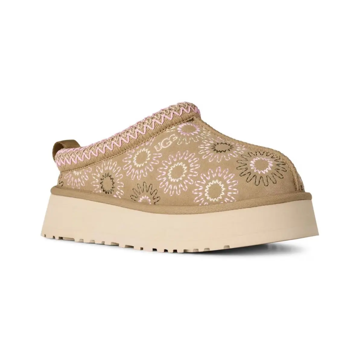 Women`s Ugg Tazz Sun Stitch Slip-on Slippers Mustard Seed