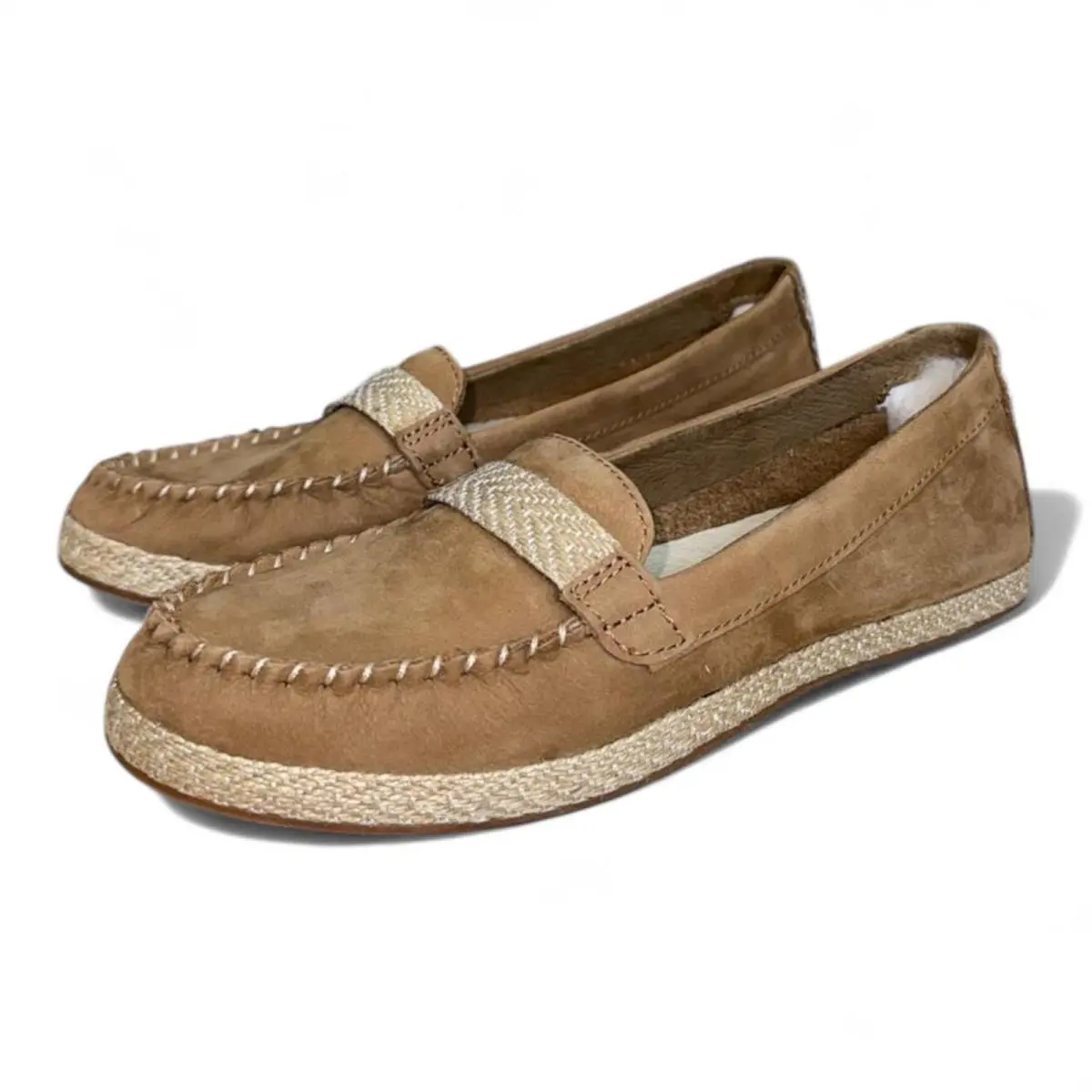 Women`s Ugg Rozie Nubuck Leather Slip On Loafer Shoes