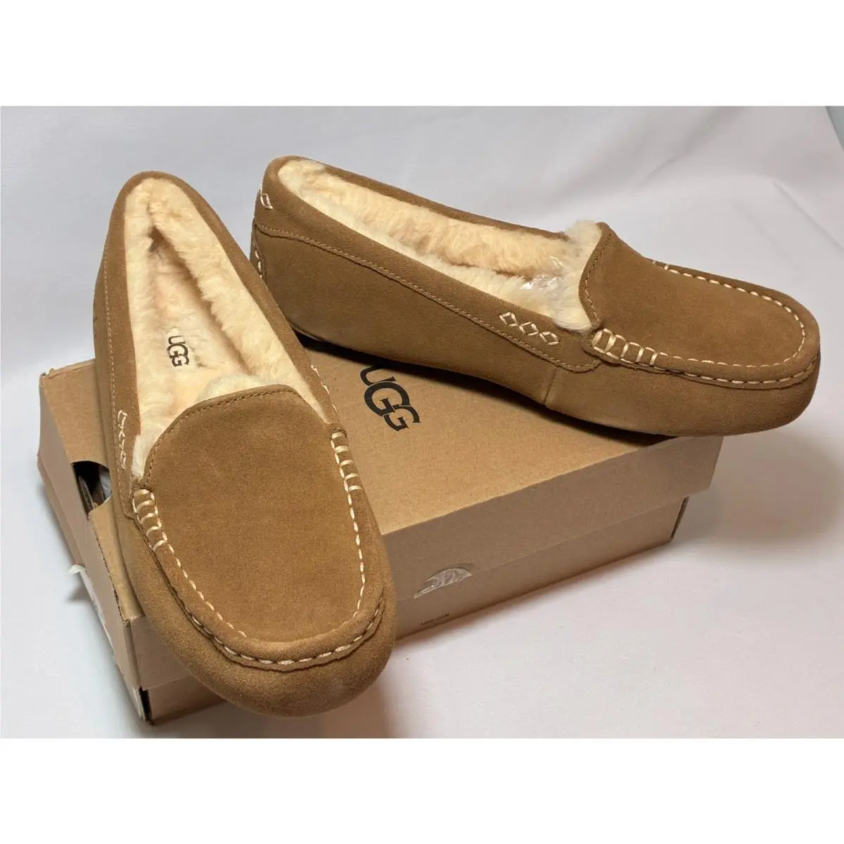 Ugg Ansley Chestnut Slip ON Mocсasins Shoes Slippers