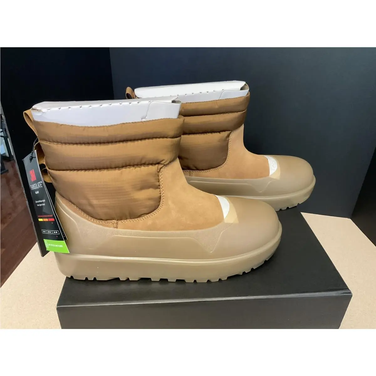 Mens Ugg Classic Mini Mod Insulated Boots W/ Silicone Guard Galosh. Size 12 by UGG