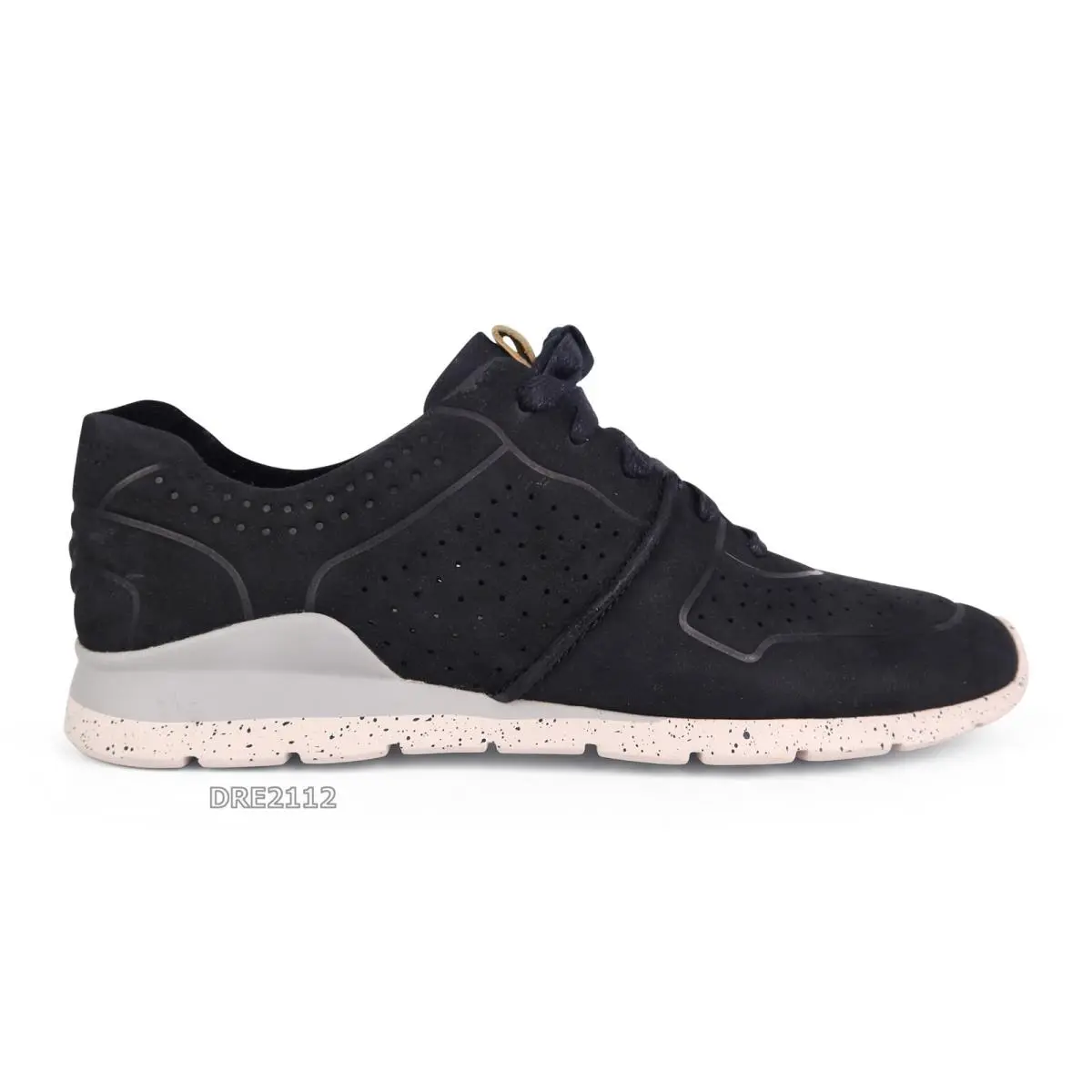 Ugg Tye Black Leather Fashion Sneakers Womens Size 7.5