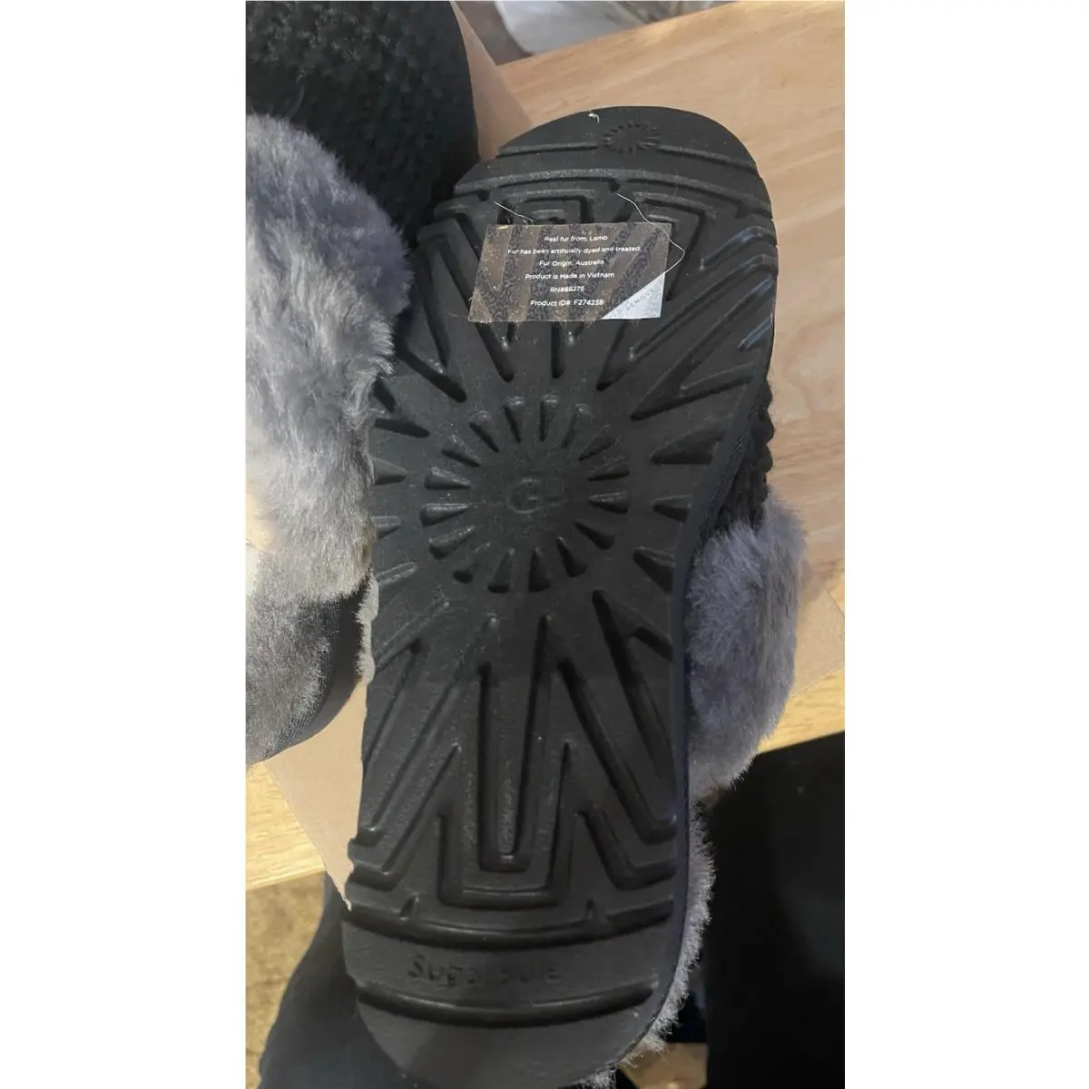 UGG shoes - UGG Cozy Knit slippers - Cozy Knit slippers - Black (UPC: 194715145696) 0