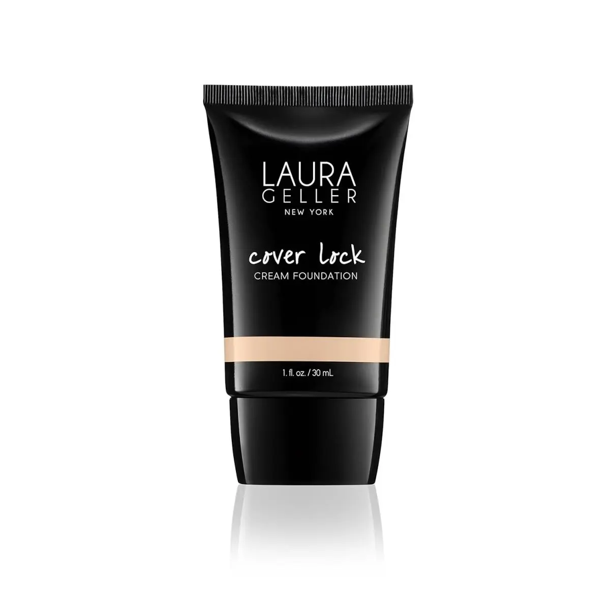Full Size Laura Geller Cover Lock Cream Foundation 1 fl oz Light Flawed Box