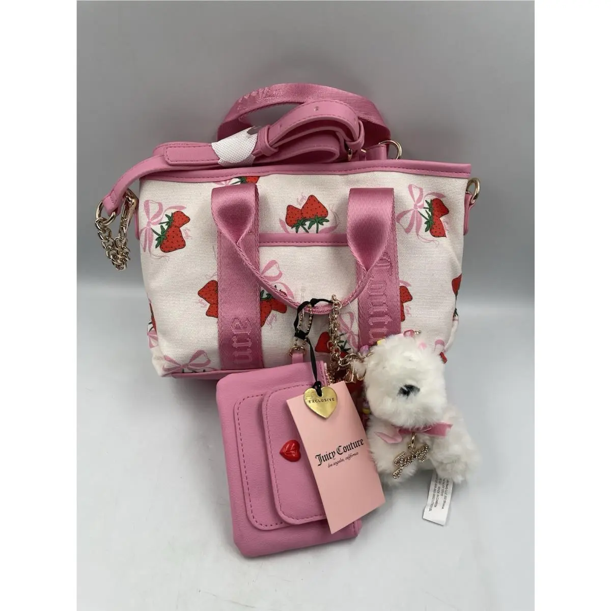 Juicy Couture Strawberry Festival Mini Bag Multi Crossbody Charm Set