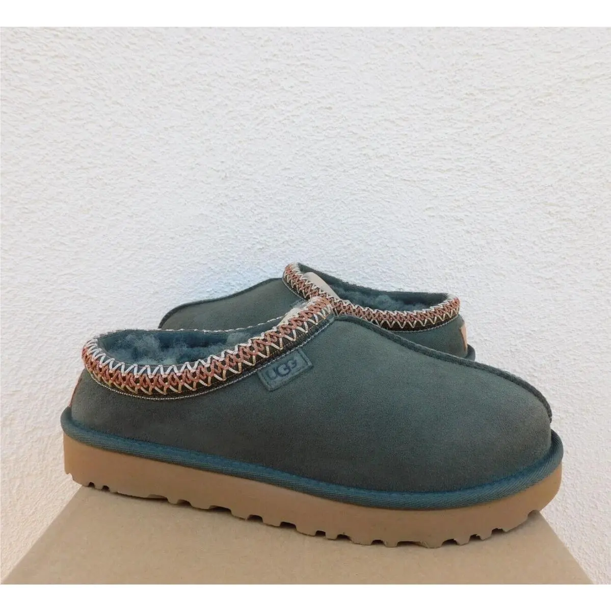 Ugg Tasman Regenerate Suede/ Sheepskin Slippers Shoes Women US 9/ Eur 40