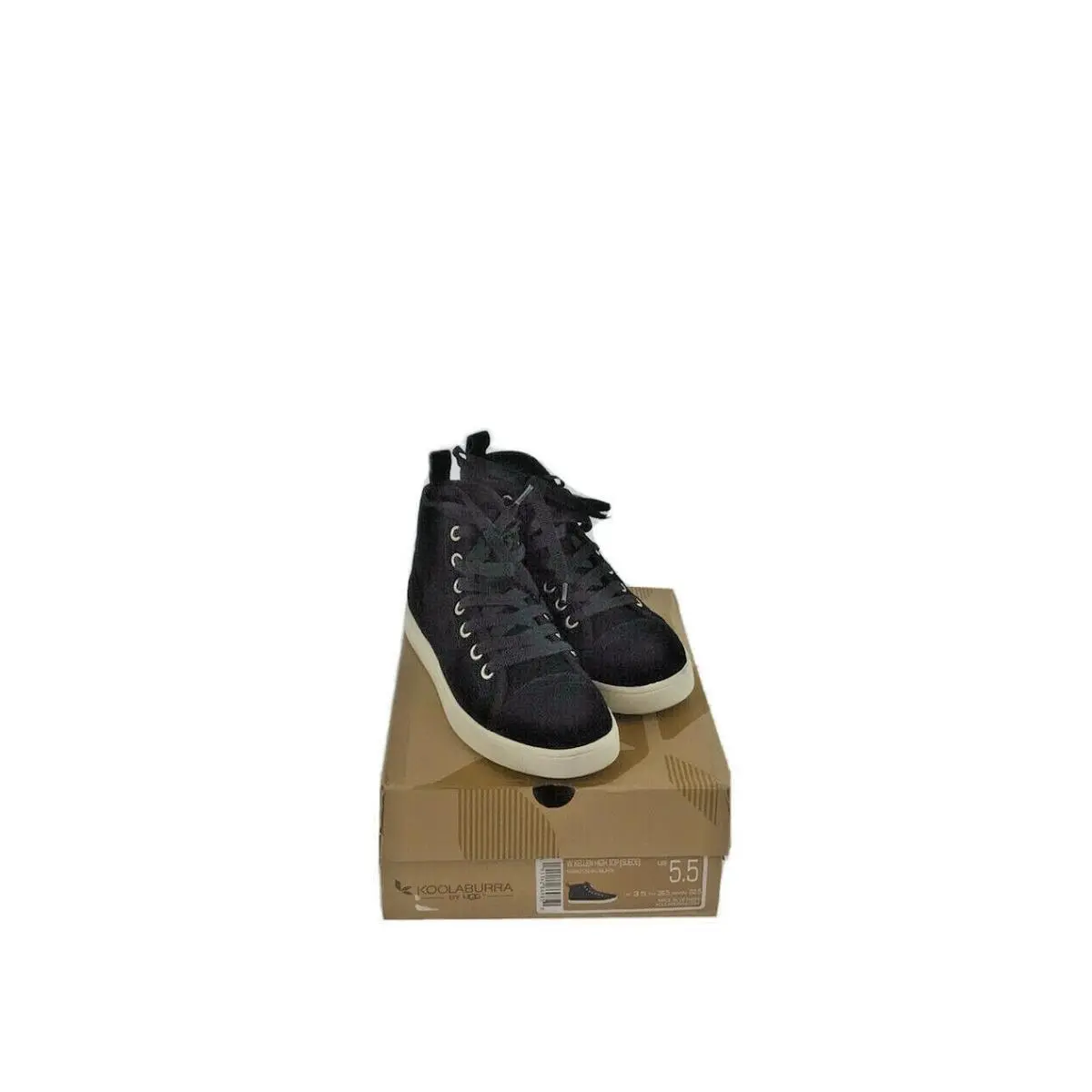 Ugg Koolaburra - Kellen Suede Leather Lace-up High Top Black Women`s Size US 5.5