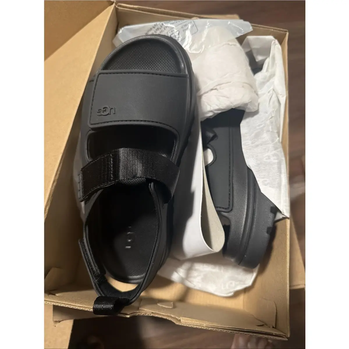 Ugg Goldenglow Women Sandal Black US Sz 4